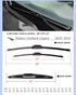 3 Wipers Factory Replacement for Subaru Outback Legacy 2010 2011 2012 2013 2014 Original Equipment Windshield Wiper Blades Set 26"+19"+14" (Set of...