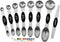 Spring Chef Stainless Steel Magnetic Measuring Spoons Set with Strong N45 Magnets, Heavy Duty Metal Kitchen Gadgets for Baking & Cooking, Fits in ...