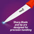 Paring Knife, German Stainless Steel Blade, 8 Inches, 3/12 Inch Blade, Red...