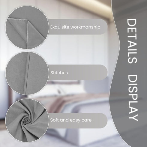 EVOLIVE Ultra Soft Microfiber Body Pillow Cover/Pillowcases 21"x54" with Hidden Zipper Closure (21"x54" Body Pillow Cover, Charcoal Grey)...