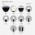 Jessup Makeup Brush Set 10pcs Black Make up Brushes Set Professional with Natural Synthetic Hair for Foundation Blending Blush Concealer Eyeshadow...