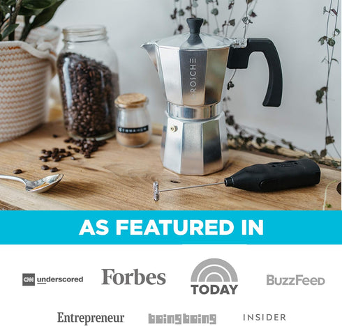 GROSCHE Milano Moka Pot | 3 Espresso Cup - 5 oz | Stovetop Espresso Percolator & Coffee Maker – Portable, Ideal for Home and Camping...