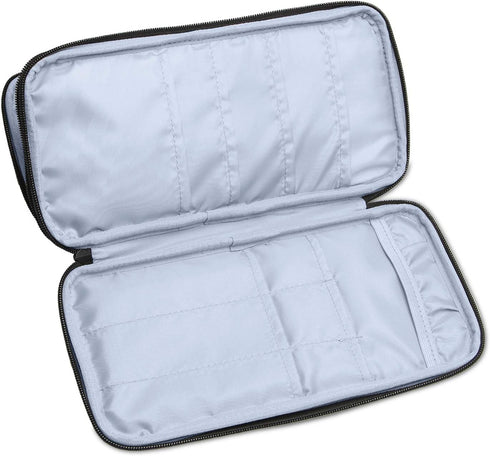 Teamoy Knitting Needles Case(up to 10-Inch), Travel Organizer Storage Bag for Circular and Straight Knitting Needles, Crochet Hooks and Knitting A...