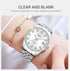 Metal Bracelet Strap Waterproof Watches for Women Quartz, Calendar Women's Watches Chronograph Women's Wrist Watches (Silver+Silver)...