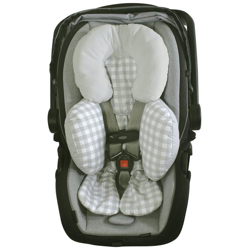 Hudson Baby Unisex Baby Car Seat Body Support Insert, Gray Gingham, One Size...