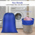 OTraki 28x45 inch Extra Large Laundry Bag 2 Pack Drawstring Laundry Hamper Bag Heavy Duty Dirty Clothes Bag Washable Organizer Storage for Camp Ho...