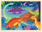 24 Piece Puzzles for Kids Ages 3-5, Unique Pieces Dinosaur Puzzle for Kids Ages 2-4, Wooden Jigsaw Puzzle for 2 3 4 5 Year Old Toddlers with Puzzl...