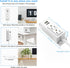 Kungfuking Power Strip with USB, Wall Mountable Socket Surge Protector Power Strip with 2 AC Outlets and 2 USB Charging Ports White Extension Cord...