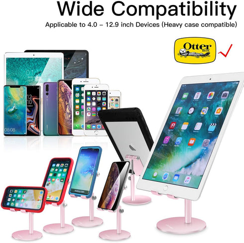 AICase Tablet/Phone Stand, Universal Multi-Angle & Height Adjustable Stand, Desktop Holder for iPad Pro 10.5/9.7/12.9, Air Mini 2 3 4, All Smartph...