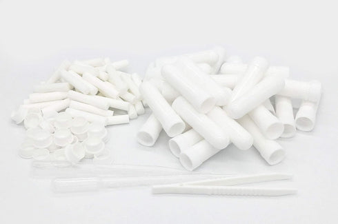 24PCS Essential Oil Aromatherapy Blank Nasal Inhaler Tubes ((Includes 24 inhalers+24 unscented Wicks+2 Plastic Droppers+1 Plastic Tweezers) Empty ...