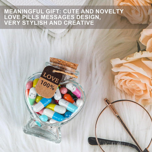 Capsule Letters Message in a Bottle?Long Distance Relationships Gifts for Boyfriend or Girlfriend Birthday Christmas Anniversary Valentine Day. (M...