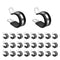50pcs 1/2 Inch / 1.27cm Cable Clamps, Stainless Steel Insulated Clamp Wire Organizer Clips Mounting Cord Fastener Clips...