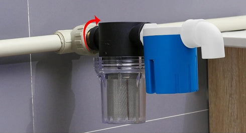 Water Filter, 3/4'' Female Twist-On Pipe Strainer, Nylon PA66 cover, PC bowl, 304 Stainless Screen(40 and 80 Mesh)...