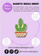 Meloca Designs Cactus Needle Minder for Cross Stitch, Embroidery, Sewing, Quilting, Needlework and Haberdashery...