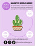 Meloca Designs Cactus Needle Minder for Cross Stitch, Embroidery, Sewing, Quilting, Needlework and Haberdashery...