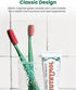 Euthymol Toothbrush (Regular, 6 Count) - Standard-Sized, Curved Soft Bristles for Sensitive Teeth, Gums. Effective, Gentle Cleaning for Entire Fam...