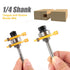 2PCS Tongue and Groove Set 1/4 Inch Shank Router Bit Set, 3 Teeth Adjustable T Shape Wood Milling Cutter...
