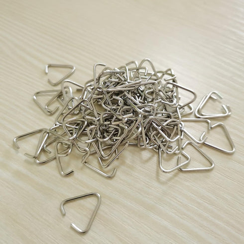 150pcs Triangle Open Jump Rings, 15mm Iron Pinch Clip Bail Hang Drops, Pinch Bails Connectors for Decoration Jewelry Findings DIY Craft Accessorie...
