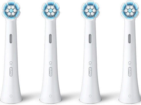 Oral-B iO Gentle Care Electric Toothbrush Head, Twisted & Angled Bristles for Deeper Plaque Removal, Pack of 4 Toothbrush Heads, Suitable for Mail...