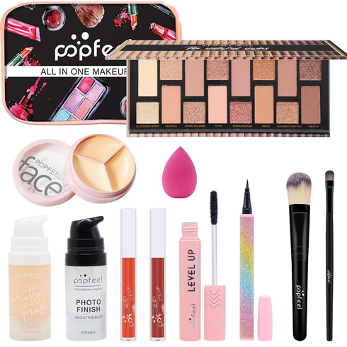 Makeup Kit for Women Full Kit, All-in-one Makeup Gift Set, Include Eyeshadow Palette, Lip Gloss, Foundation, Concealer, Mascara, Makeup Brush...