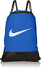 Nike Brasilia Training Gymsack, Drawstring Backpack with Zipper Pocket and Reinforced Bottom, Game Royal/Game Royal/White...