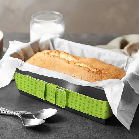 6 Pieces Colorful Baking Even Strip Cake Pan Baking Strips Absorbent Thick Cake Strips Baking Tray Protection Straps for Home Kitchen Baking Suppl...