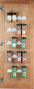 Spice Rack 36 Spice Gripper- Spice Racks Strips Cabinet Cabinet Door - Use Spice Clips for Spice Organizer - Stick or Screw Spice Storage Spice Cl...