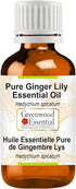 Pure Ginger Lily Essential Oil (Hedychium spicatum) Steam Distilled 15ml (0.50 oz)...