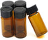 JIUWU Liquid Sample Glass Bottles Vials Screwcap Brown Lab Collection Container Capacity 5ml (0.17 Oz) Pack of 10...