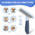 Dog rake deshedding dematting Brush Comb - Undercoat rake for Dogs, Cats, matted, Short,Long Hair Coats - Brush for Shedding, Double Row Stainless...