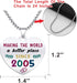 19th Birthday Gifts for Women - Born In 2005 Birthday Gifts - Engraved Stainless Steel Heart Pendant Necklace - 19 Year Old Girls Birthday Gift...