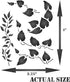 Leaf Stencil, 3.25 x 4 inch - Leaves Vines Stencils for Painting Cards...