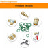 270pcs O Ring Gasket Kit Rubber Washer, 18 Sizes 7/32x1/16in - 11/16x1/8in Faucet O Ring A/C O-Ring Rubber Assortment Set, Seals Tool for Car Repa...