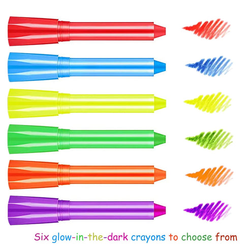 Glow in The Black Light Face Paint Crayons Kit, UV Black Light Makeup Neon Face and Body Paint Sticks Markers for Mardi Gras Halloween Masquerades...