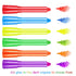 Glow in The Black Light Face Paint Crayons Kit, UV Black Light Makeup Neon Face and Body Paint Sticks Markers for Mardi Gras Halloween Masquerades...