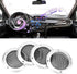 4pcs 2inch Car Speaker Grill,Speaker Grill Covers,Audio Speaker Grille Protective Decorative Audio Speaker Mesh Grille ABS Plastic Frame with Meta...