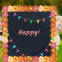 99ft Groovy Retro Hippie Flower Bulletin Board Borders Boho Orange Pink Flower Die-Cut Bulletin Board Flower Shape Rolled Trim for School Wall Cla...