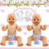4Pcs Doll Diapers Doll Underwear for 14-18 Inch Baby Dolls Reusable Diapers Set with 3 Pcs Doll Feeding (Milk & Juice Bottles Toy Pacifier)...