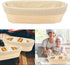 Banneton Oval Bread Proofing Basket (30 cm / 11.8 inch), Handmade Rattan Sourdough Proofing Basket Bowl with Liners...