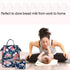 Teamoy Breastmilk Cooler - Bottle Bag for 4 Large 5 Oz Bottles, Perfect for Working Moms, Peony...