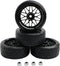 4PCS 12mm Hub Wheels,1:10 62mm Hard Plastic RC Drift Cars On Road Touring Racing Rally Tires for Traxxas HSP Tamiya HPI Kyosho On-Road Drifting Ca...