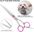 Premium Dog Grooming Scissors with Safety Round Tips, 5 in 1 Dog Grooming Scissors Kit, 4CR Stainless Steel Premium Pet Grooming Shears for Dog, S...