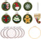 Highkick Christmas Embroidery Kits for Beginners, 6 Mini Craft Gift Kit for Kids, Santa, Snowflake, Christmas Tree......
