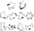 Christmas Cookie Cutters Set - Holiday Mini Cookie Cutter set of 10, Include: Gingerbread House, Snowflake, Christmas Tree, Gingerbread girl, Hear...