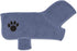 Bone Dry Pet Robe Collection, Embroidered Absorbent Microfiber Bath Robe with Adjustable Closure, for Dogs & Cats, Small, Stonewash Blue...