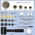 Alritz 15mm Leather Snap Button Kits with Hammer Punch Spacer, 90 Sets Metal Snaps Press Studs with 4 Setter Tools for Thin Clothes, Jackets, Jean...