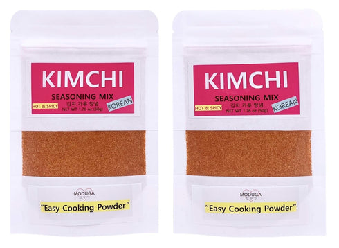 MODUGA's Gourmet Korean Kimchi Seasoning(#2 Hot & Spicy, 1.76Oz (pack of 2)), Kimchi Seasoning Mix Powder, Kimchi Sauce, Rich taste & Healthy seas...