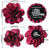 Women's Brooches 4pcs Rose Flower Hair Clip Flamenco Dancer Pin up Mexican Hair Flowers Clips Hairpin Brooch Tea Party Hats Headpieces (burgundy)...