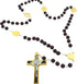 Vaticano Arts Brown St. Benedict Oval Wood Rosary, Rosaries...