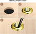 uxcell 6Pcs Cable Hole Cover, 1 inch(25mm) ABS Office Desk Cable Wire Cord Grommet Cable Cord Organizer for Office Desktop Wire, Gold...